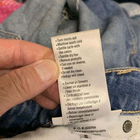 Paige Jimmy Jimmy Medium Wash Mid-Rise Distressed Cuffed Jean Shorts Size 29/US8 - Picture 7 of 15